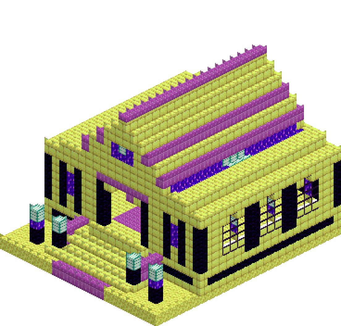 End Portal Temple — isometric preview