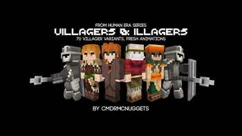 Human Era: Villagers & Illagers X Fresh Animations resource pack preview