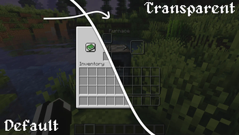 Transparent Inventorys (GUI & HUD) resource pack preview