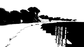 Black & White Shader in-game preview