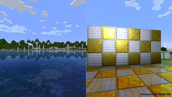 Reflective Vanilla Shaders in-game preview